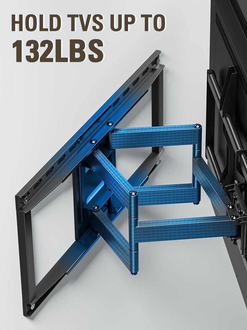 Mounting Dream TV Wall Mount TV Bracket for Most 42-90 Inch TV, Pre-Assembled Full Motion TV Mount with Articulating Arms, Max VESA 800x400mm 132 lbs. Loading, Fits 16", 18", 24" Studs, MD2298-XL - Image 2